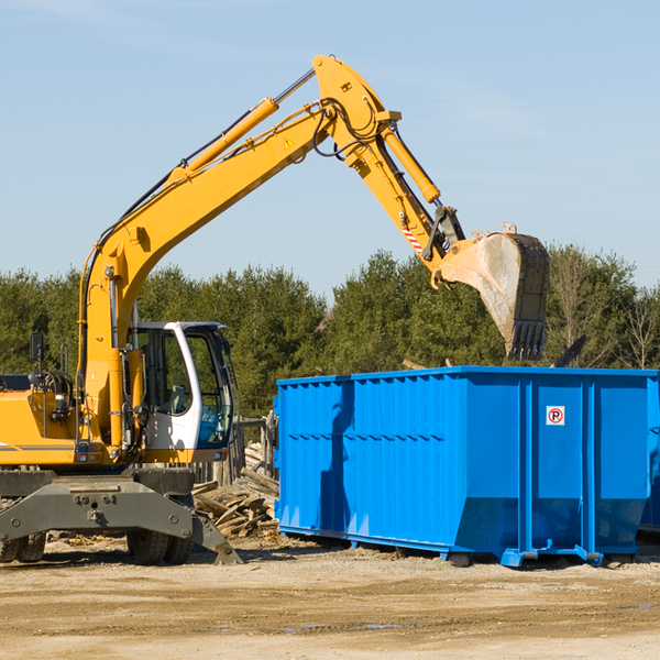 are there any restrictions on where a residential dumpster can be placed in Russia OH